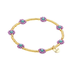 54546Mix14 Armband Flowers Summer Lila 54546Mix14 Armband Flowers Summer Lila